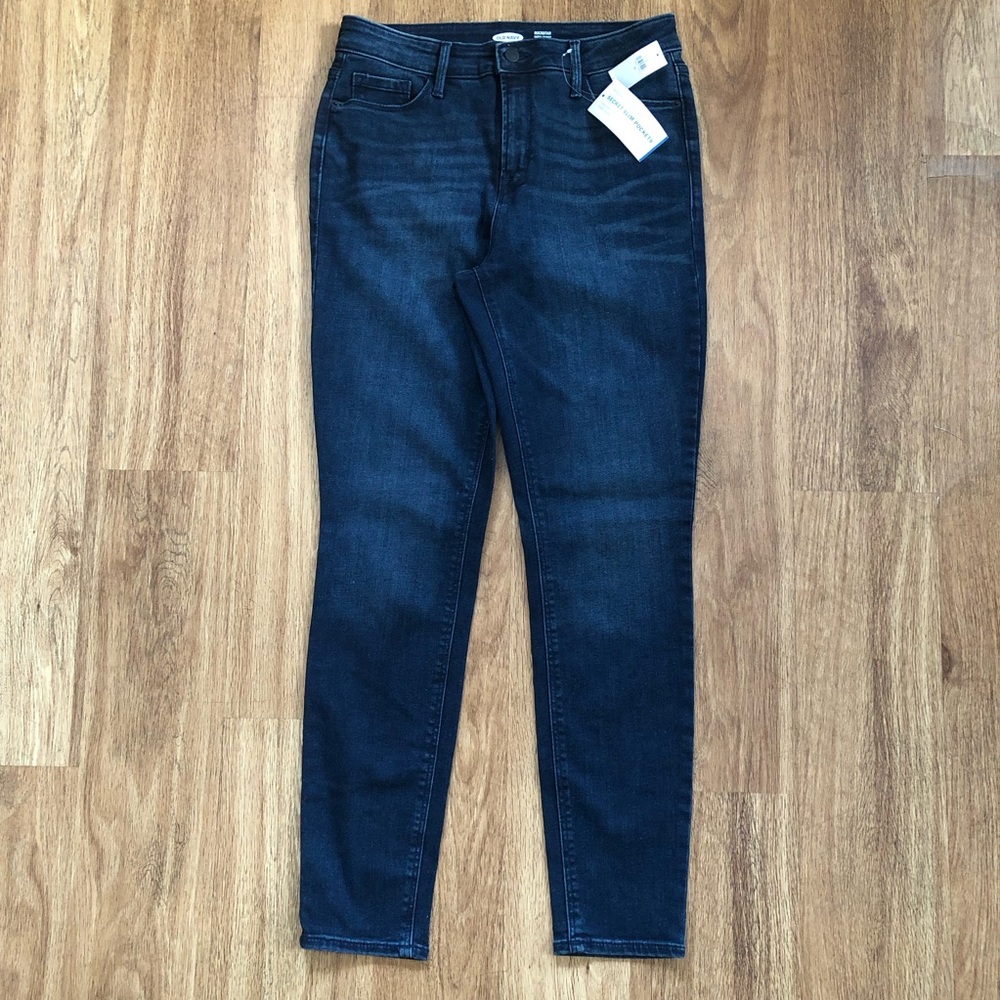 NWT Old Navy ROCKSTAR Super Skinny High Rise Secret Slim Pockets Jeans Size 12